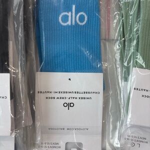 ALO Yoga Blue Casual Socks